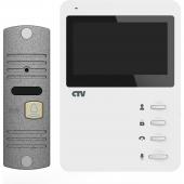  - CTV-DP1400N (Белый монитор + панель серебро)
